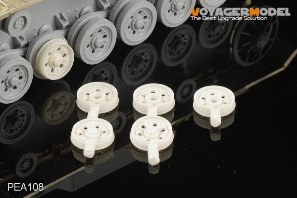 Voyager Model PEA108 Damaged Road Wheels for Pz.Kp.fw III Late Version (For All) 1/35