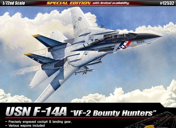 Academy 12532 F-14A USN VF-2 Bounty Hunters 1/72