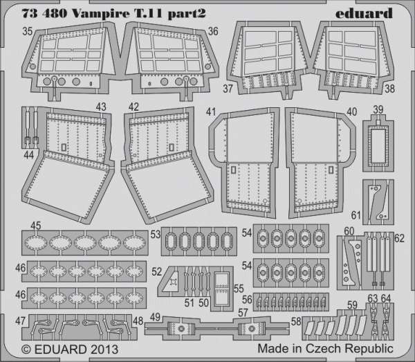 Eduard 73480 Vampire T.11 1/72 AIRFIX