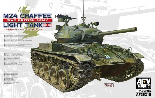 AFV Club 35210 M24 Chaffee tank WW 2 British Army version