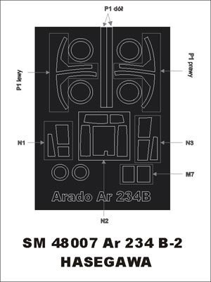 Montex SM48007 Arado Ar234B2 HASEGAWA