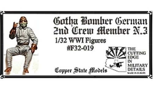 Copper State Models F32-019 German Gotha Bomber 2nd Crew Member N.3 1:32