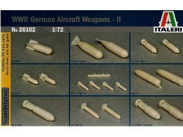 Italeri 26102 WWII German Aircraft Weapons Set 2 (1:72)