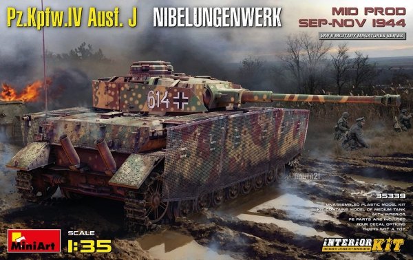 MiniArt 35339 Pz.Kpfw.IV Ausf. J Nibelungenwerk. MID PROD. SEP-NOV 1944 INTERIOR KIT 1/35