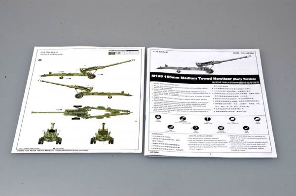 Trumpeter 02306 M198 155mm Medium Towed Howitzer (early version) (1:35)