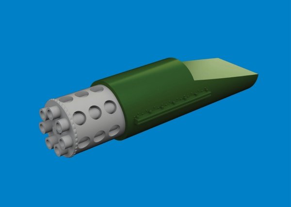 Eduard 672421 A-10C rotary gun flash suppressor PRINT GREAT WALL HOBBY 1/72