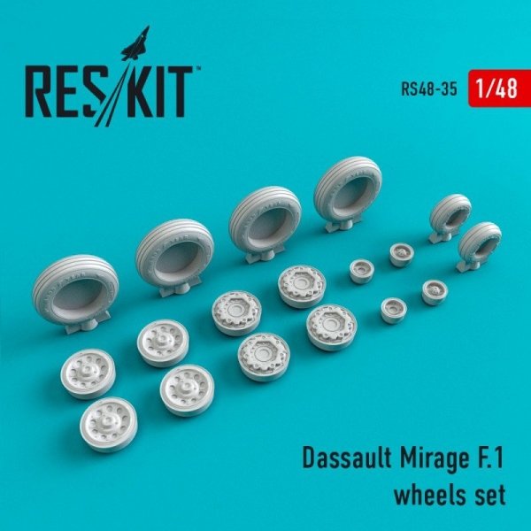 RESKIT RS48-0035 Mirage F.1 wheels set 1/48