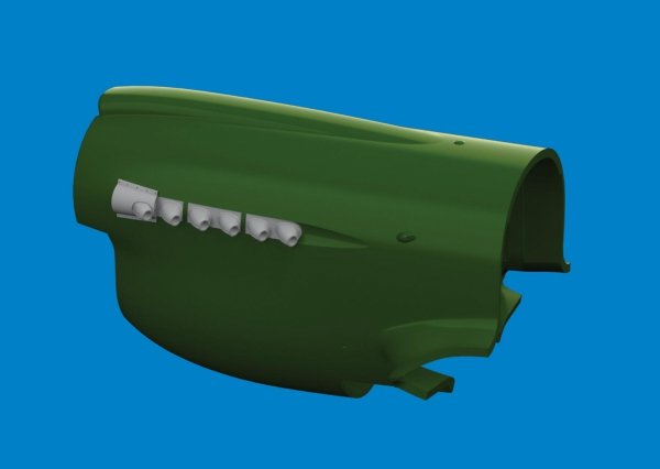 Eduard 6481099 P-40 cold weather exhaust stacks rounded PRINT EDUARD 1/48