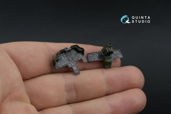 Quinta Studio QD48572 AH-64A 3D-Printed &amp; coloured Interior on decal paper (Academy/Modelist) 1/48