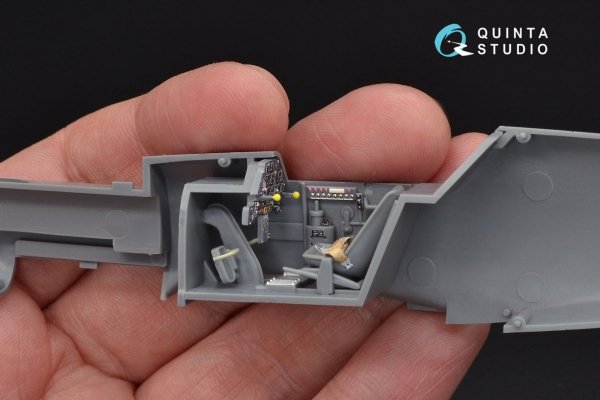 Quinta Studio QD48097 Bf 109E 3D-Printed &amp; coloured Interior on decal paper (for Tamiya kit) 1/48