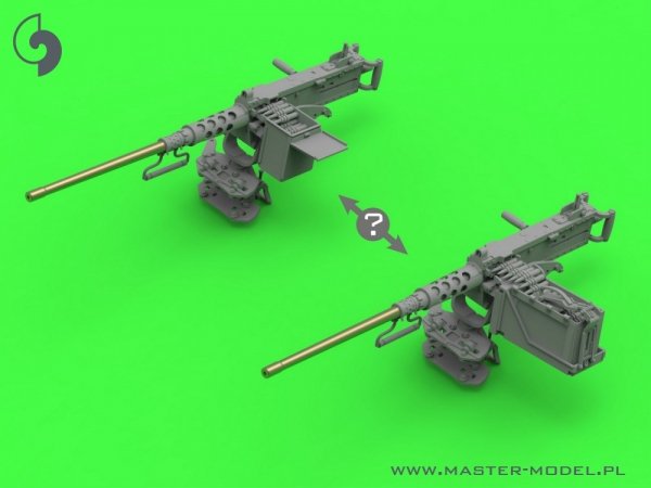 Master GM-35-073 Browning M2HB .50 cal (12,7mm) - do montażu na pierścieniu M49 (karetka D40721 / kołyska D40733 / skrzynka D40731 lub D90078) 1/35
