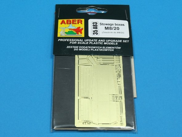 Aber 35A083 Stowage boxes for M 8/20 (1:35)