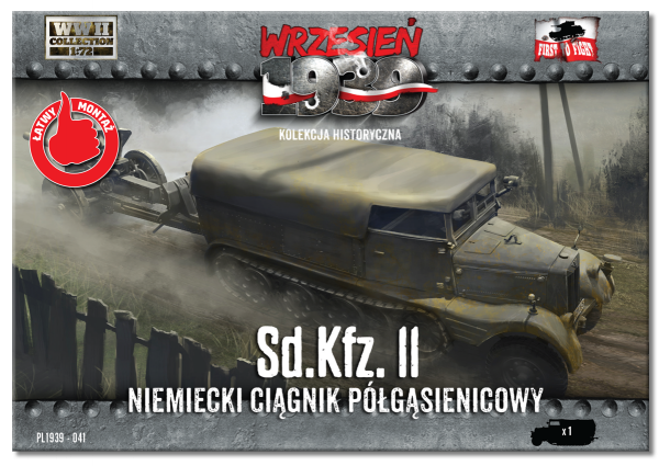 First to Fight PL041 Sd. Kfz. II Niemiecki Ciągnik Półgąsienicowy (1:72)