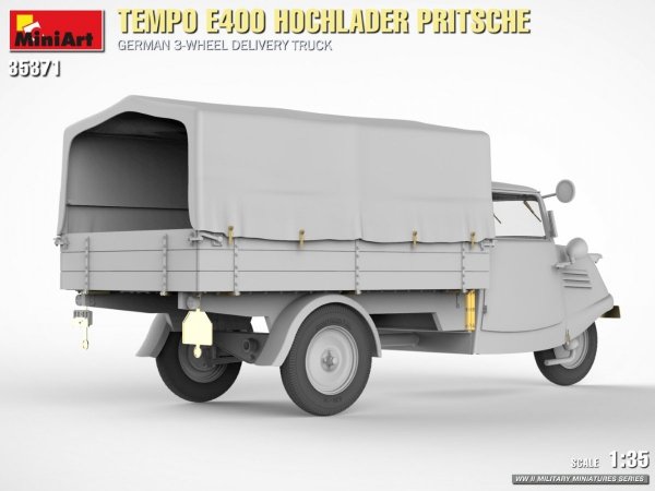 MiniArt 35371 Tempo E400 Hochlader Pritsche German 3-wheel delivery truck 1/35