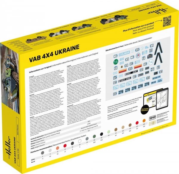 Heller 57130 VAB 4X4 Ukraine - Starter Kit 1/35