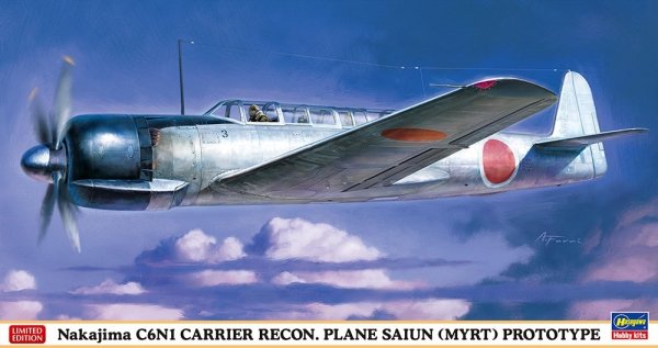 Hasegawa 07528 Nakajima C6N1 CARRIER RECON. PLANE SAIUN (MYRT) PROTOTYPE 1/48