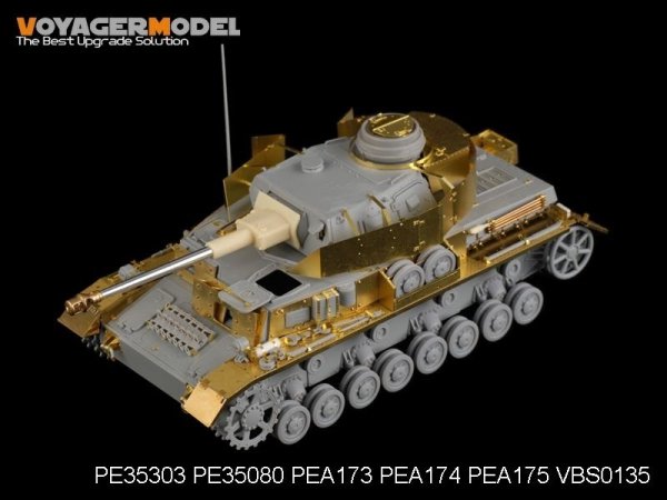 Voyager Model PEA173 WWII German Pz.Kpfw.IV Ausf.D mit 75mm Kw.K.40 L/43 Turret Armour (For DRAGON 6330) 1/35