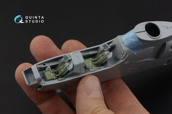 Quinta Studio QD48331 AH-1G 3D-Printed &amp; coloured Interior on decal paper (Special Hobby) 1/48