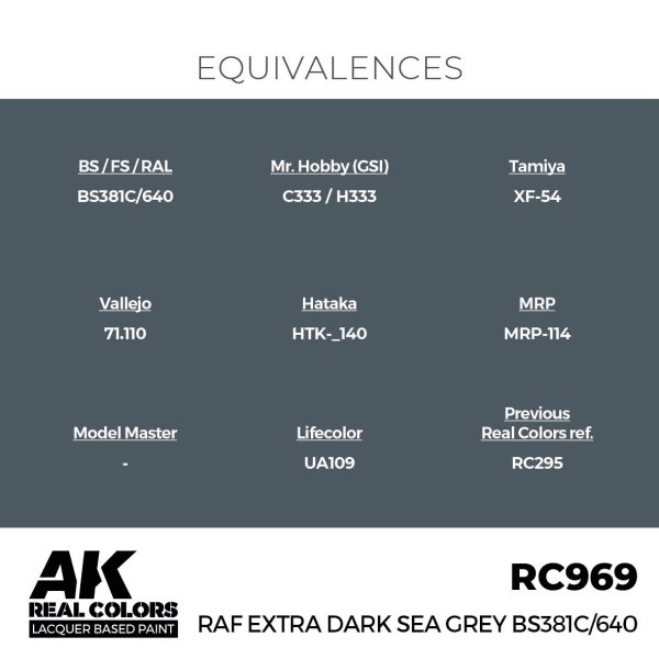 AK Interactive RC969 RAF Extra Dark Sea Grey BS381C/640 17 ml