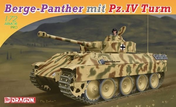 Dragon 7508 Berge-Panther mit Pz.Kpfw.IV Turm (1:72)