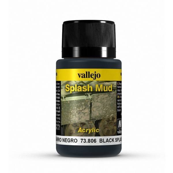 Vallejo 73806 Splash Mud -  Black Splash Mud 40ml