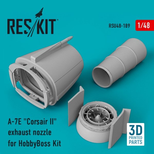 RESKIT RSU48-0189 A-7E &quot;CORSAIR II&quot; EXHAUST NOZZLE FOR HOBBYBOSS KIT (3D PRINTED) 1/48