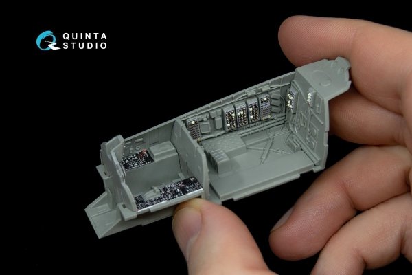 Quinta Studio QD48038 F-15A 3D-Printed &amp; coloured Interior on decal paper (for GWH kit) 1/48