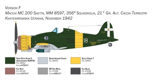 Italeri 2767 Macchi C.200 Serie XXI-XXIII 1/48