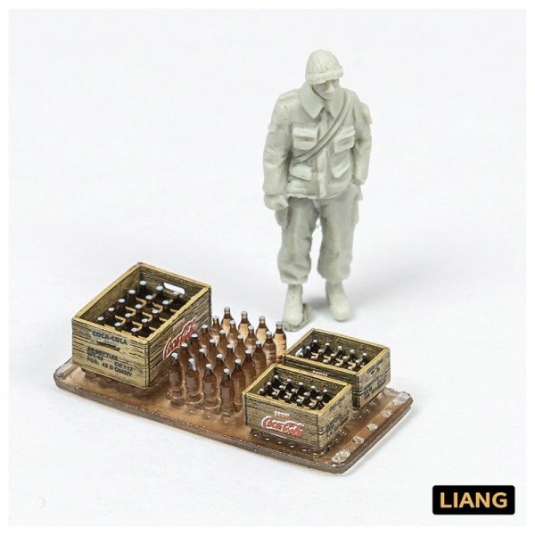 Liang 0434 Beer Soda Bottle  Crates WWII x 8 1/48 - 1/72