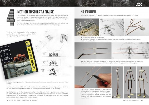 AK Interactive AK512 AK LEARNING 11: FIGURE SCULPTING &amp; CONVERTING TECHNIQUES EN