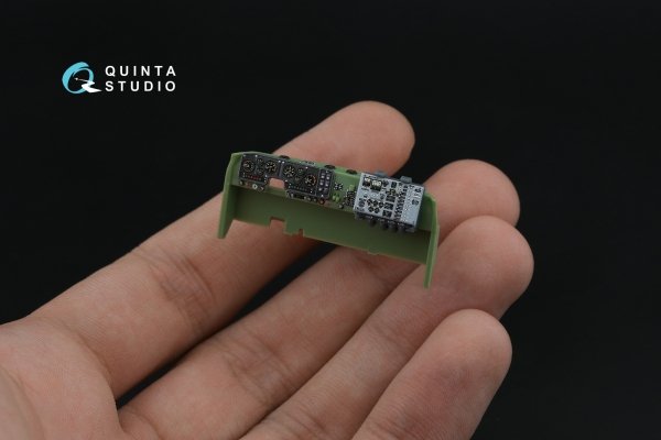 Quinta Studio QD+48569 APA-5D 3D-Printed &amp; coloured Interior on decal paper (KittyHawk/Zimi model) (with 3D-printed resin parts) 1/48