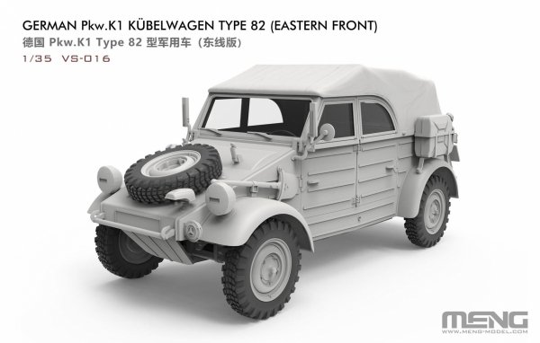 Meng Model VS-016 German Pkw.K1 Kubelwagen Type 82 (Eastern Front) 1/35
