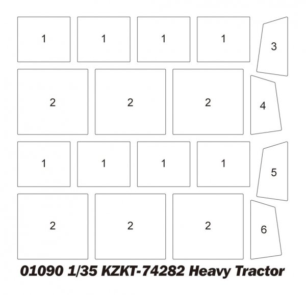 Trumpeter 01090 KZKT-74282 Heavy Tractor 1/35