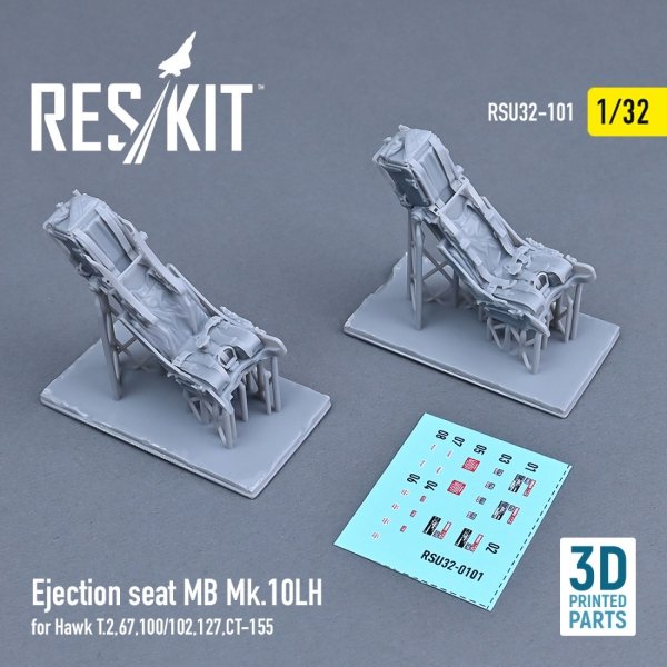 RESKIT RSU32-0101 EJECTION SEAT MB MK.10LH FOR HAWK T.2,67,100/102,127,CT-155 (3D PRINTED) 1/32