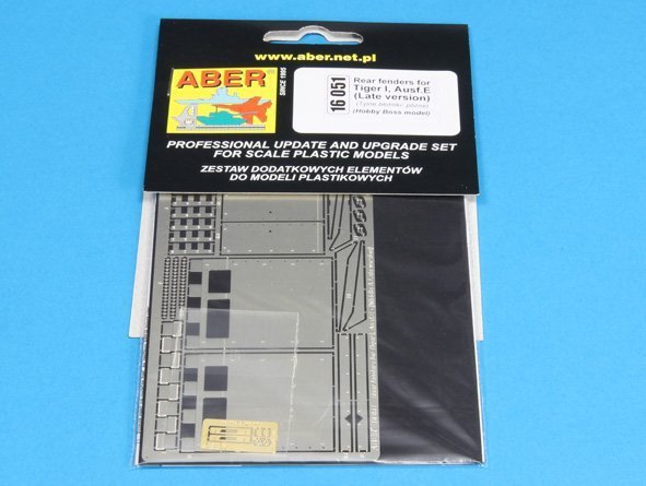 Aber 16051 Rear fenders for Tiger I, Ausf.E – (Late version) (1:16)