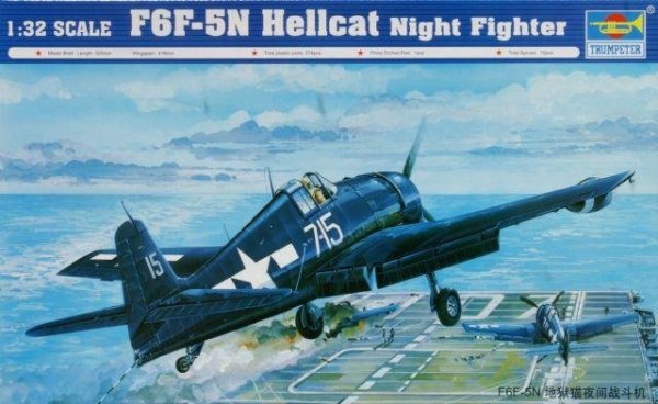 Trumpeter 02259 F6F-5N Hellcat Night Fire (1:32)