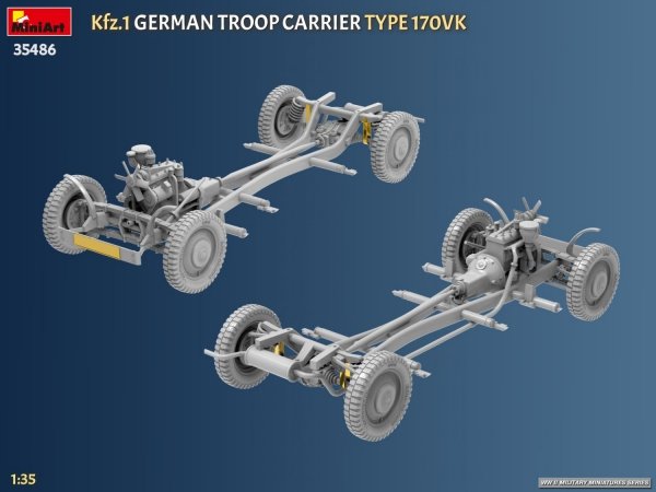 MiniArt 35486 Kfz.1 German Troop Carrier Type 170VK 1/35