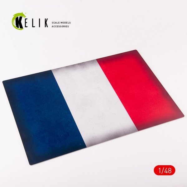 KELIK KS48029 France Flag - Acrylic 3 mm (410 x 270 mm) (410 g) 1/48
