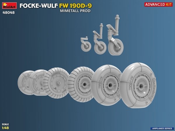 MiniArt 48048 FOCKE-WULF FW 190D-9. MIMETALL PROD. ADVANCED KIT 1/48