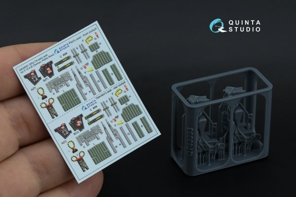Quinta Studio QR+48091 GRU-7A early, 2 ejection seats for F-14 A (Tamiya, Hobby Boss) 1/48