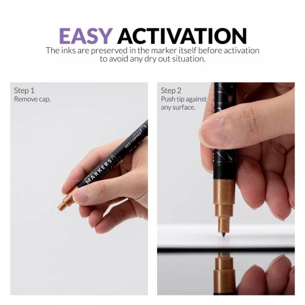 Gaahleri 42328 Metallic Series Marker Set - 10 Colors