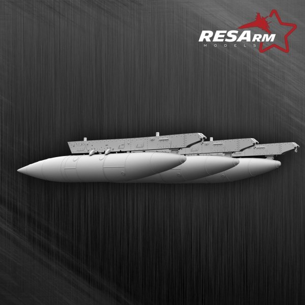 RESARM 48-06025 Dassault RAFALE 1250 L - fuel tanks (3D resin printing) 1/48