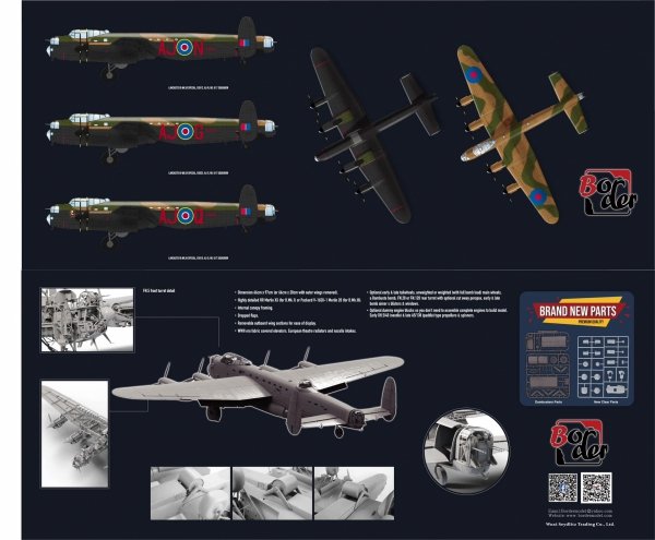 Border Model BF-011 Avro Lancaster B. Mk.III &quot;Dambusters&quot; w/ Full Interior 1/32