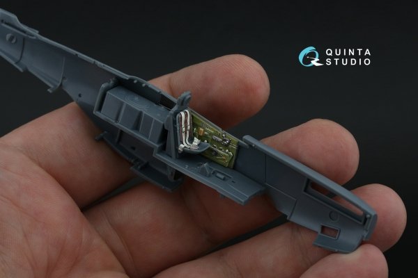 Quinta Studio QD72182 P-51D Mustang Late 3D-Printed &amp; coloured Interior on decal paper (Eduard) 1/72