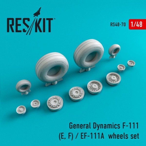 RESKIT RS48-0070 F-111 (E, F) / EF-111A wheels set 1/48