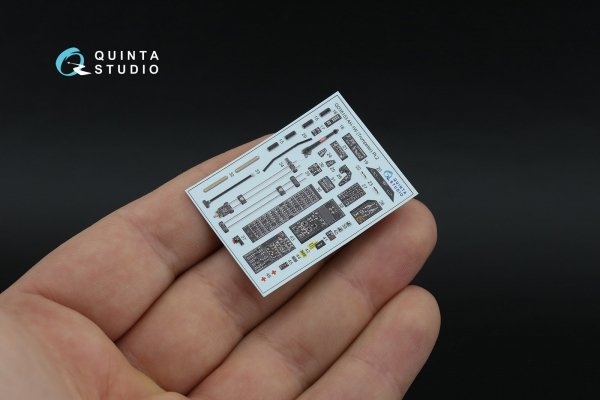 Quinta Studio QDS-35153 AH-1W 3D-Printed &amp; coloured Interior on decal paper (Trumpeter) (Small version) 1/35