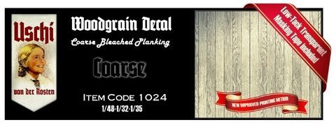 Uschi 1024 Wood Grain Decal Coarse Bleached Planking