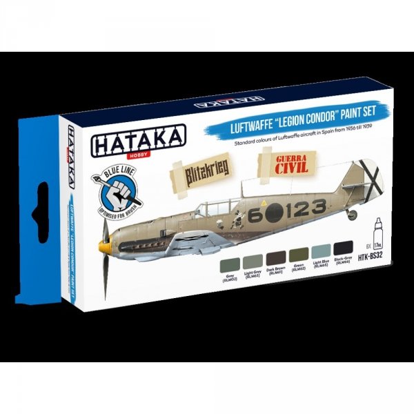 Hataka HTK-BS32 Luftwaffe „Legion Condor” paint set (6x17ml)