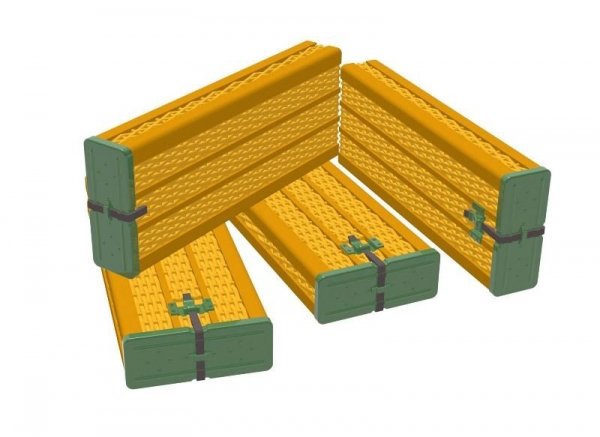 Panzer Art RE35-646 Willow ammo containers for 88mm FlaK/KwK36 early pattern (6pcs) 1/35
