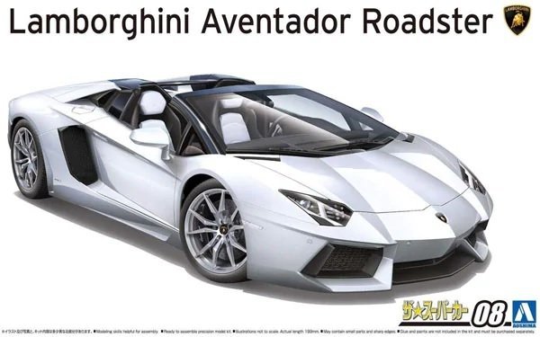 Aoshima 05866 12 Lamborghini Aventador Roadster 1/24